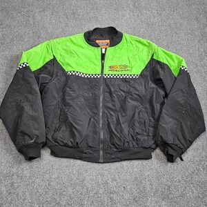 Vintage Team Arctic Cat Snowmobile Jacket / Vest 2 in 1 Mens XXL Green Black 90s